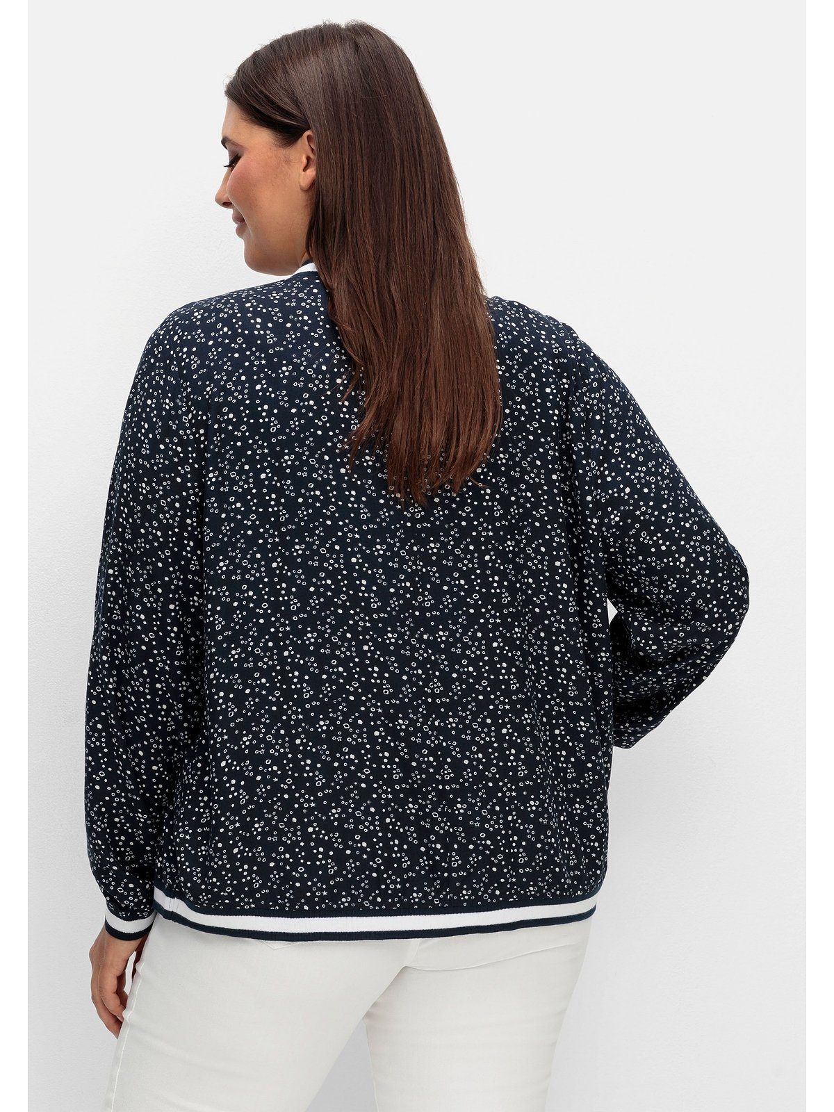 Sheego Blouson Große Größen mit Minimalprint