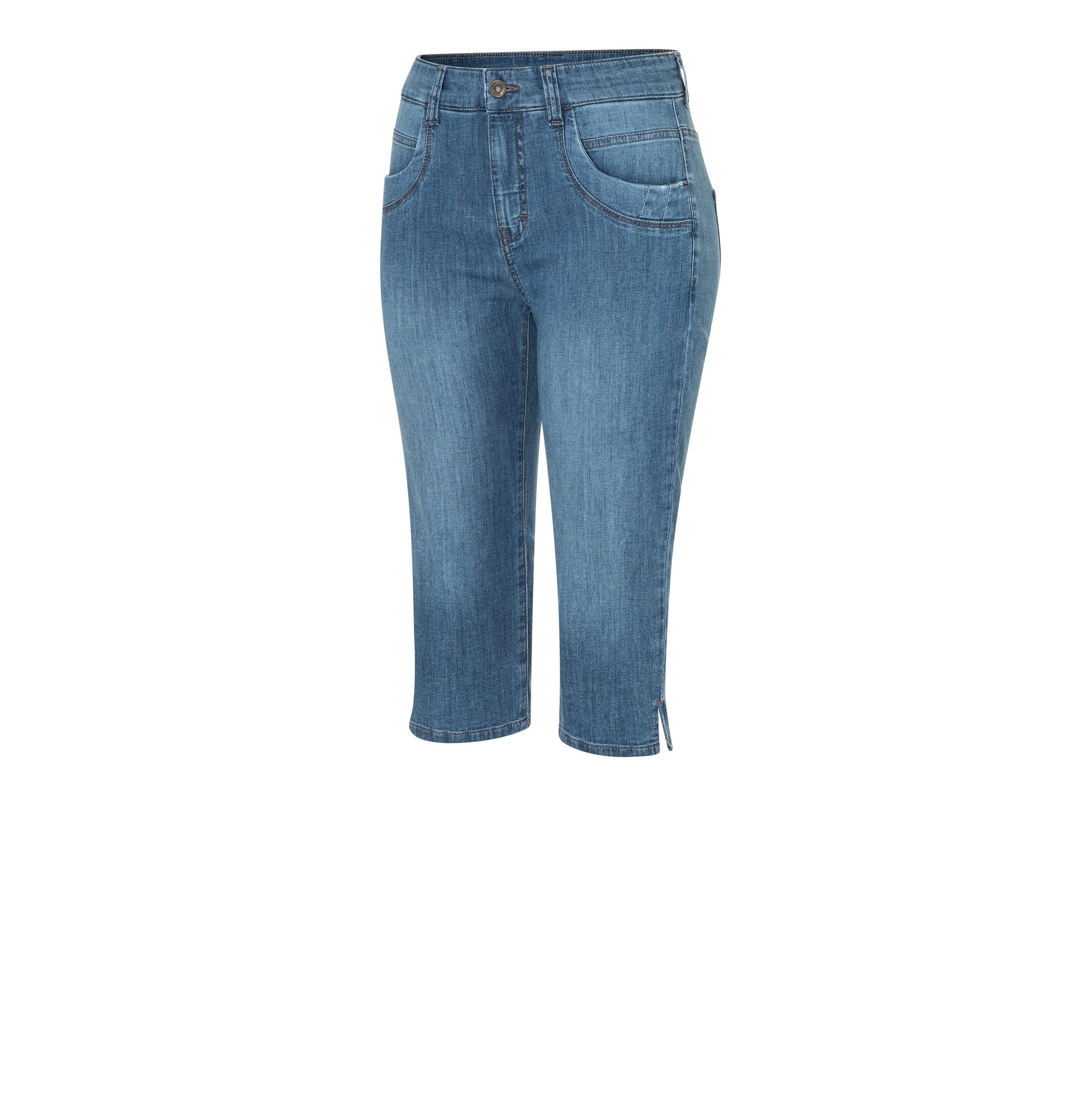 MAC Caprijeans CAPRI Eingelegte Zierfalten am Saum