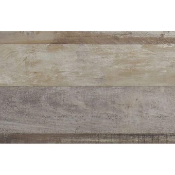 Begabino Kommode MOON Eiche Driftwood weiß matt Hochschrank Seitenschrank Stauraumregal Kommode ca. 49 x 201 x 46 cm