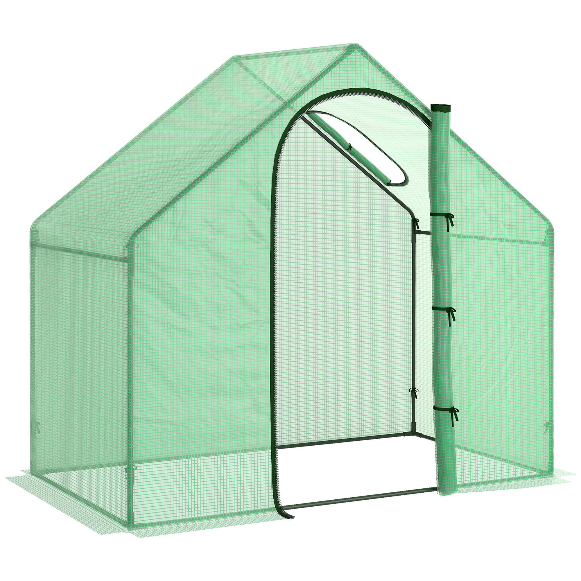 Outsunny Foliengewächshaus Frühbeet mit Fenster und günstig online kaufen