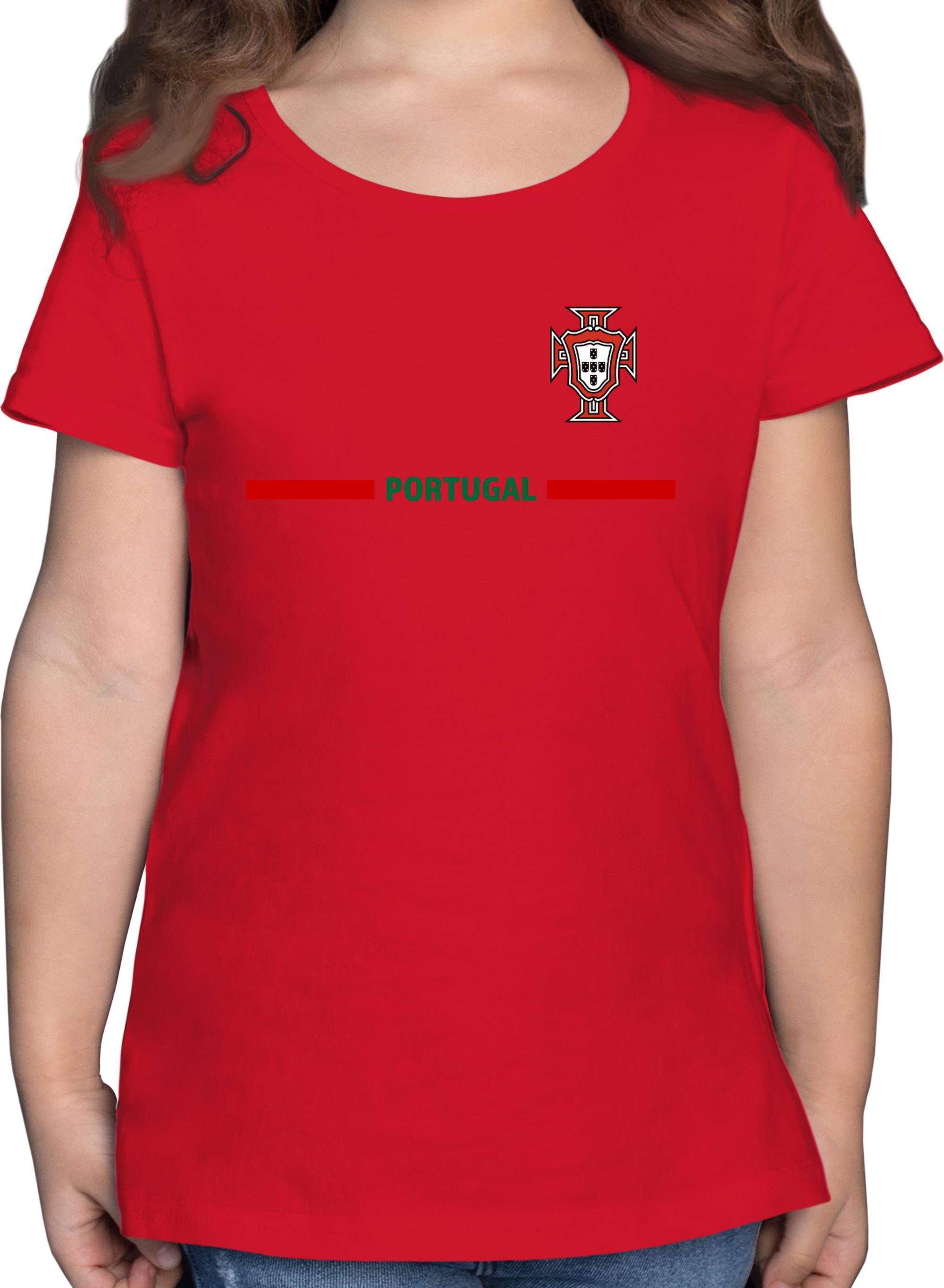 Shirtracer T-Shirt Portugal Trikot Wappen, Portugiesisches Fan-Motiv ...