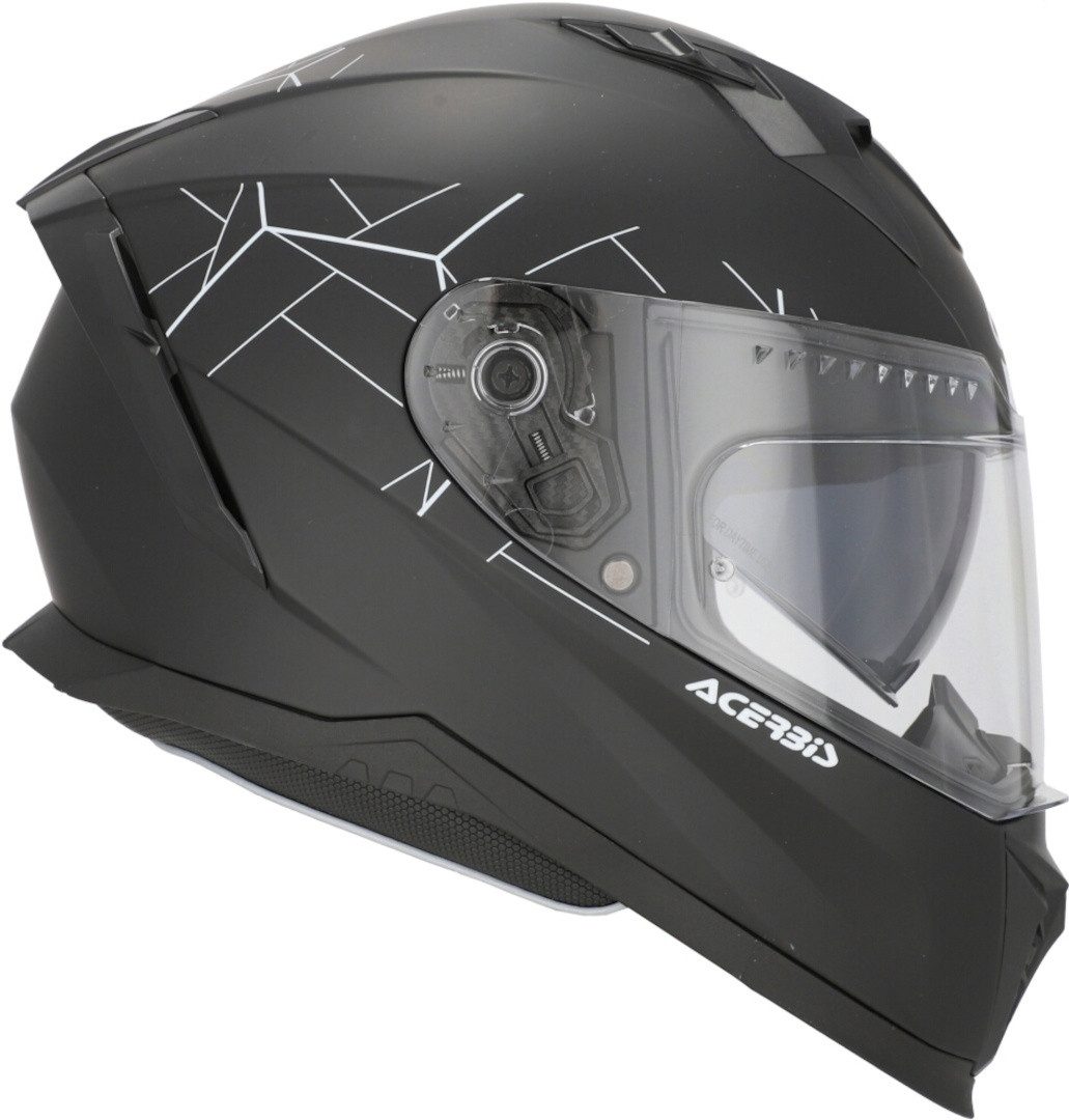 Acerbis Motorradhelm X-Way Solid Helm, integriertes Sonnenvisier