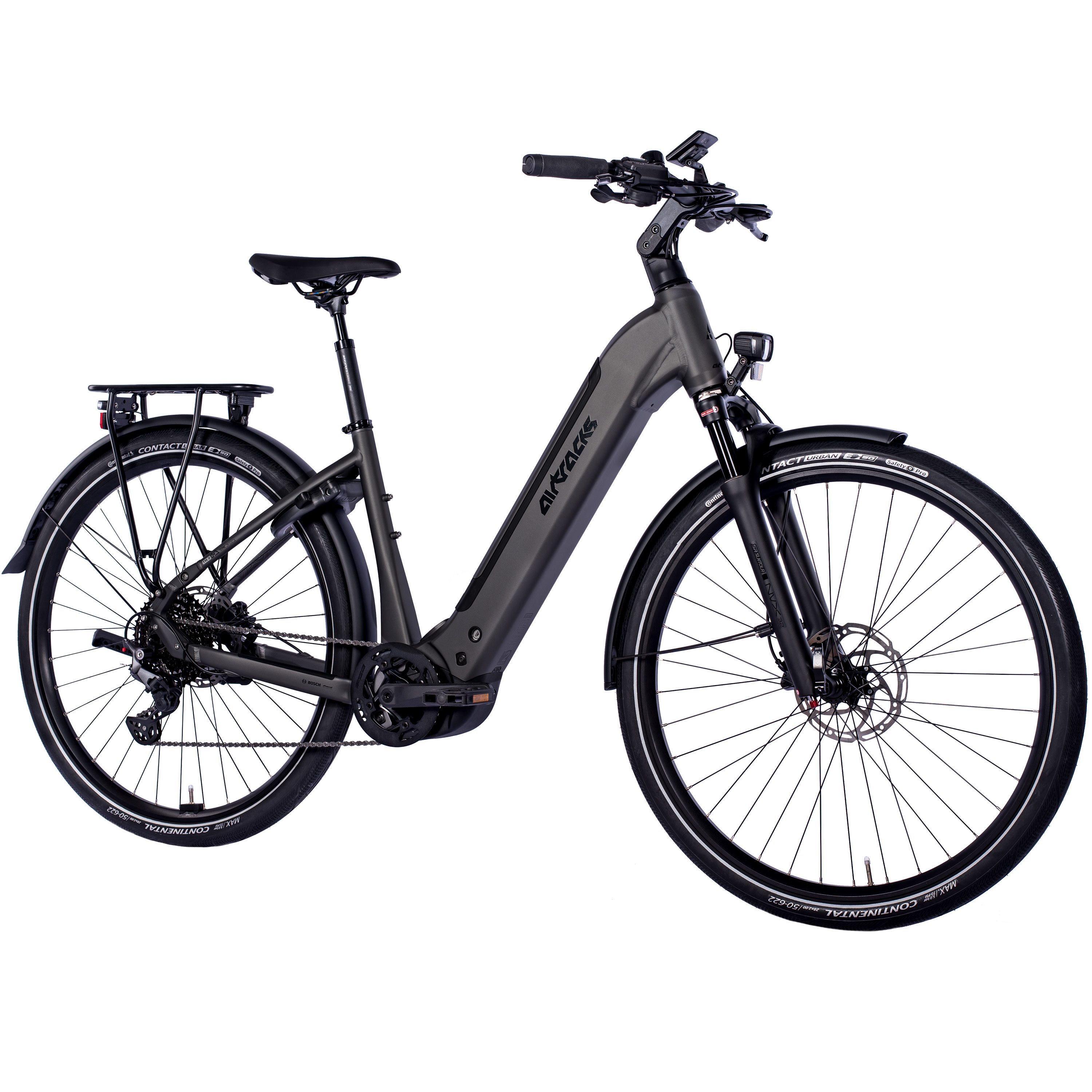 Airtracks E-Bike Trekkingrad 28 Damen E-Bike Trekking Fahrrad LS Wave TERRA TR2 BOSCH PX, 10 Gang Shimano Deore RD-M5130 SGS, Linkglide, 10-fach Schaltwerk, Kettenschaltung, Mittelmotor, 600 Wh, WAVE Trekking Bike Tiefeinsteiger Low Step 45 50 55 cm