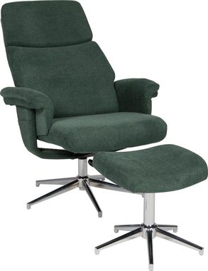 Duo Collection TV-Sessel Sudbury, mit Hocker und Relaxfunktion, 360 Grad drehbar