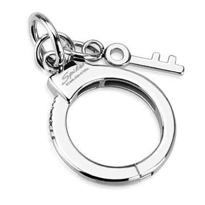 BUNGSA Anhänger Set Anhänger Handschellen mit Schlüssel Silber aus Edelstahl Unisex (1-tlg), Pendant Halsketten