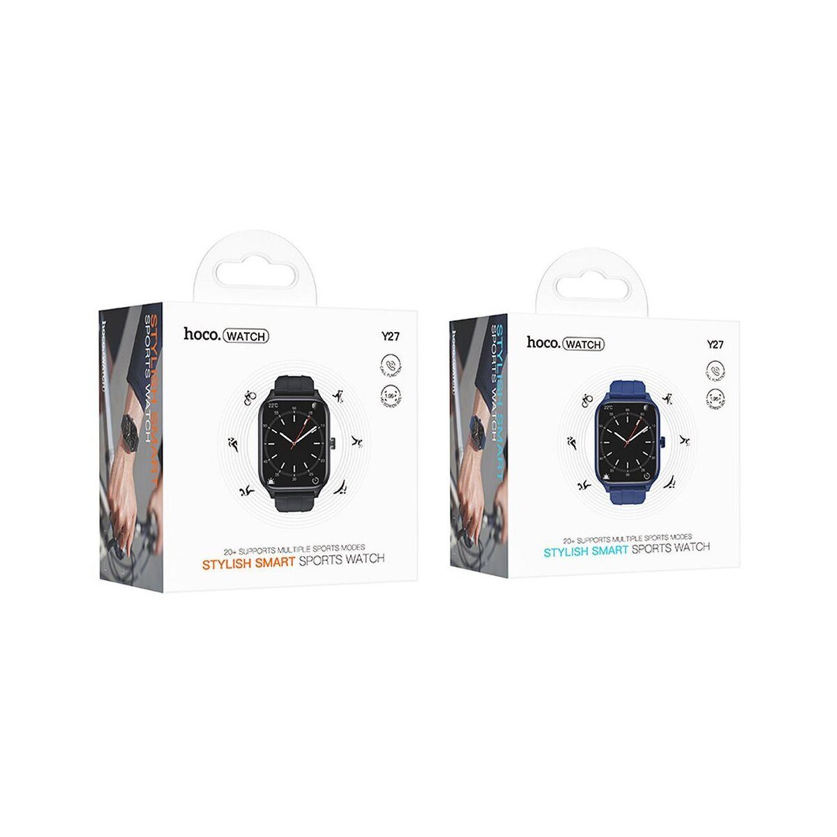 hoco. HOCO Smartwatch Y27 Bluetooth Uhr mit Anrufen Schwarz Smartwatch, 1-tlg.
