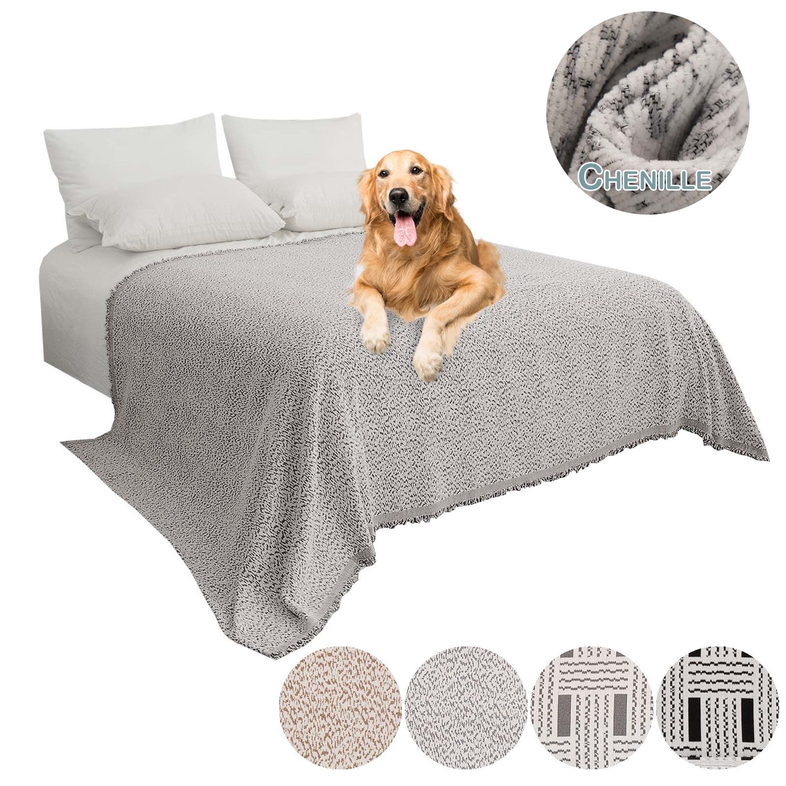 BTTO Ecksofahusse Sofadecke Chenille L Form,Sofa günstig online kaufen