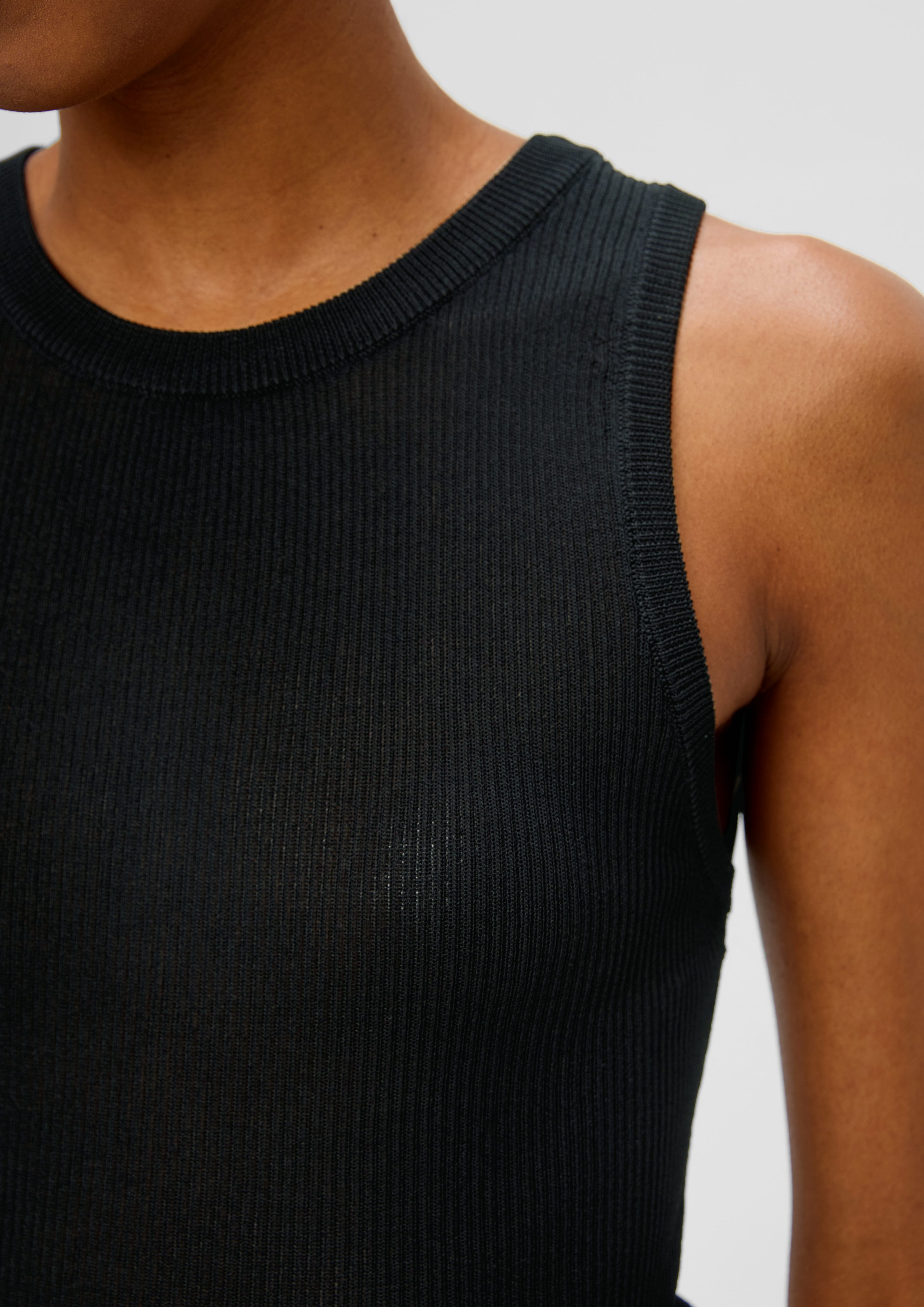 QS Shirttop Strickpullunder aus Viskosemix günstig online kaufen