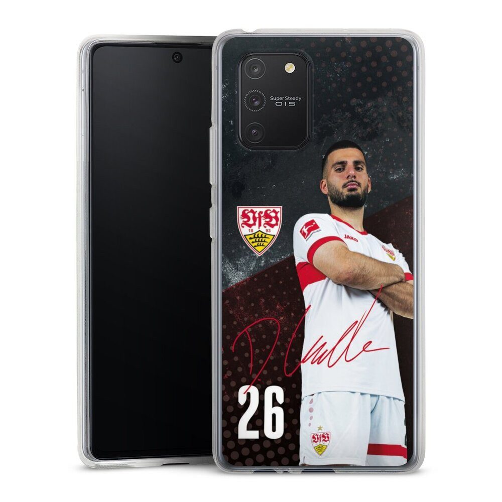 DeinDesign Handyhülle VfB Stuttgart Deniz Undav Offizielles Lizenzprodukt Deniz Undav 24/25, Samsung Galaxy S10 Lite Silikon Hülle Bumper Case Handy Schutzhülle