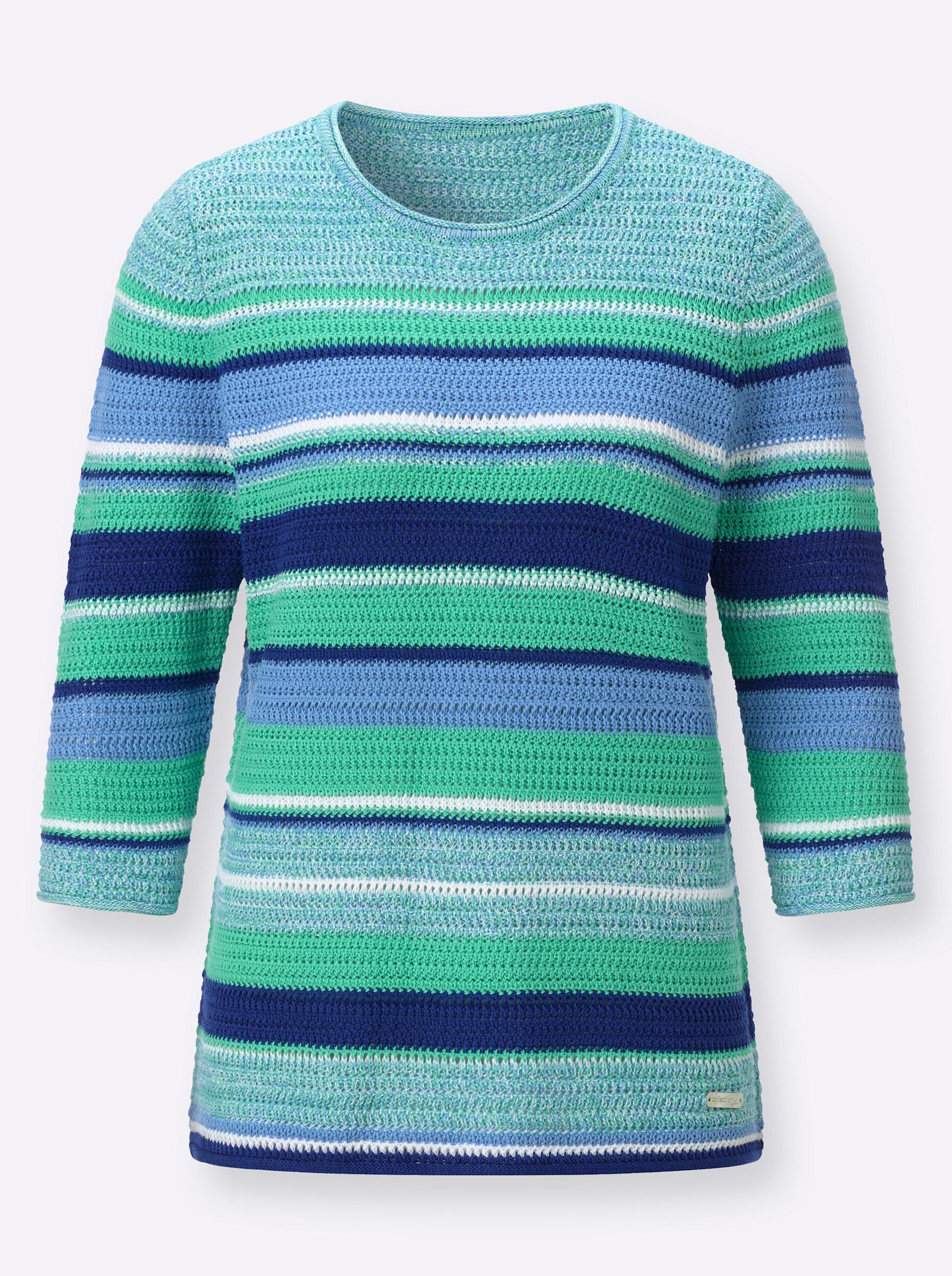 Witt Strickpullover Rundhals-Pullover 3/4-Arm Jersey