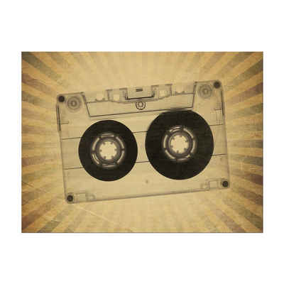 Bilderdepot24 Leinwandbild Music Old Paper Grunge Vintage II, Vintage