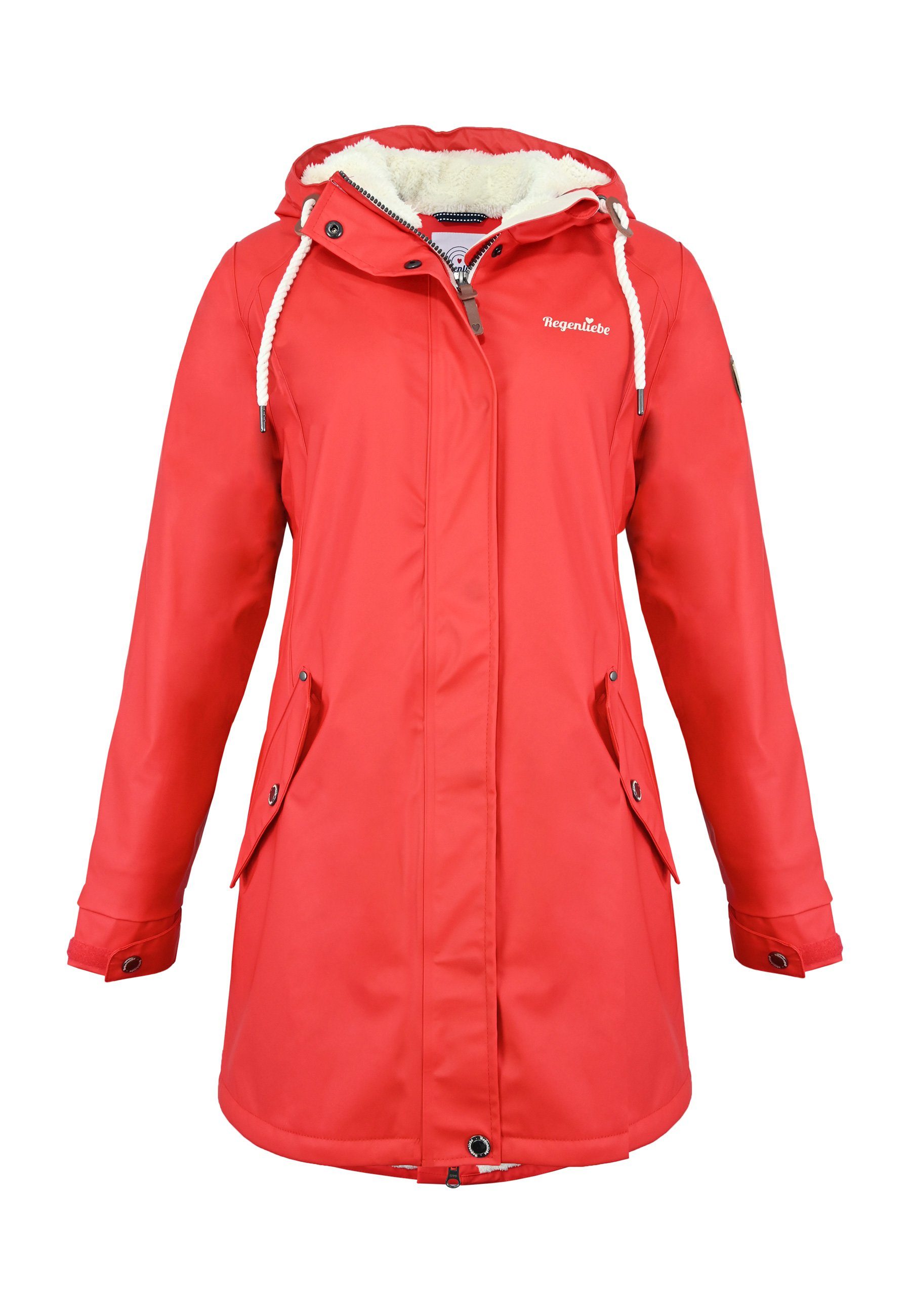 Regenliebe Regenmantel Regenparka warm gefüttert wasserdicht günstig online kaufen