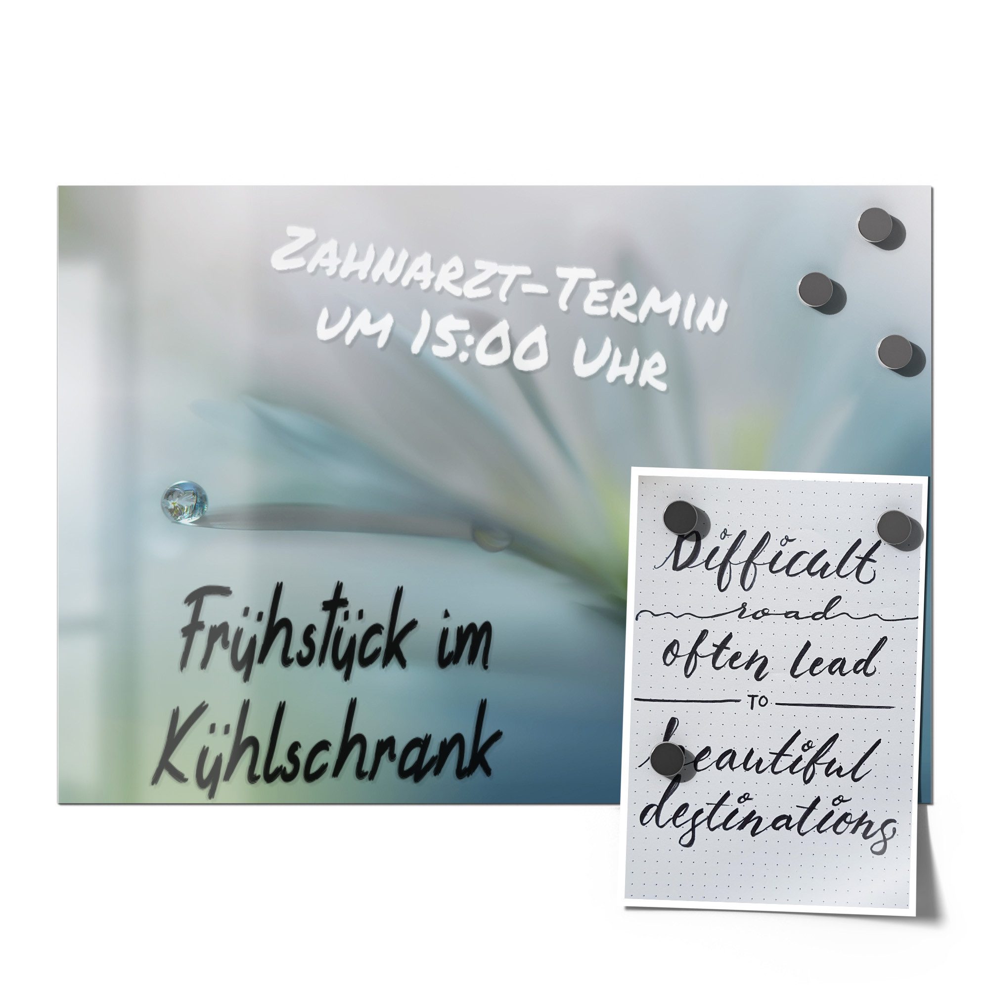 Thumbnail - DEQORI Magnetfolie 'Flüchtiger Tropfen', beschreibbar universal Magnetmatte magnetisch Folie Planer Kalender