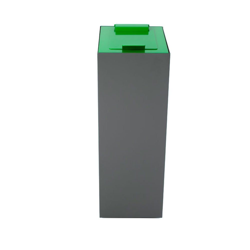 mit Anthrazit Klappendeckel Abfalltrennanlage L, für Mülleimer PROREGAL® Grün 60 modulare