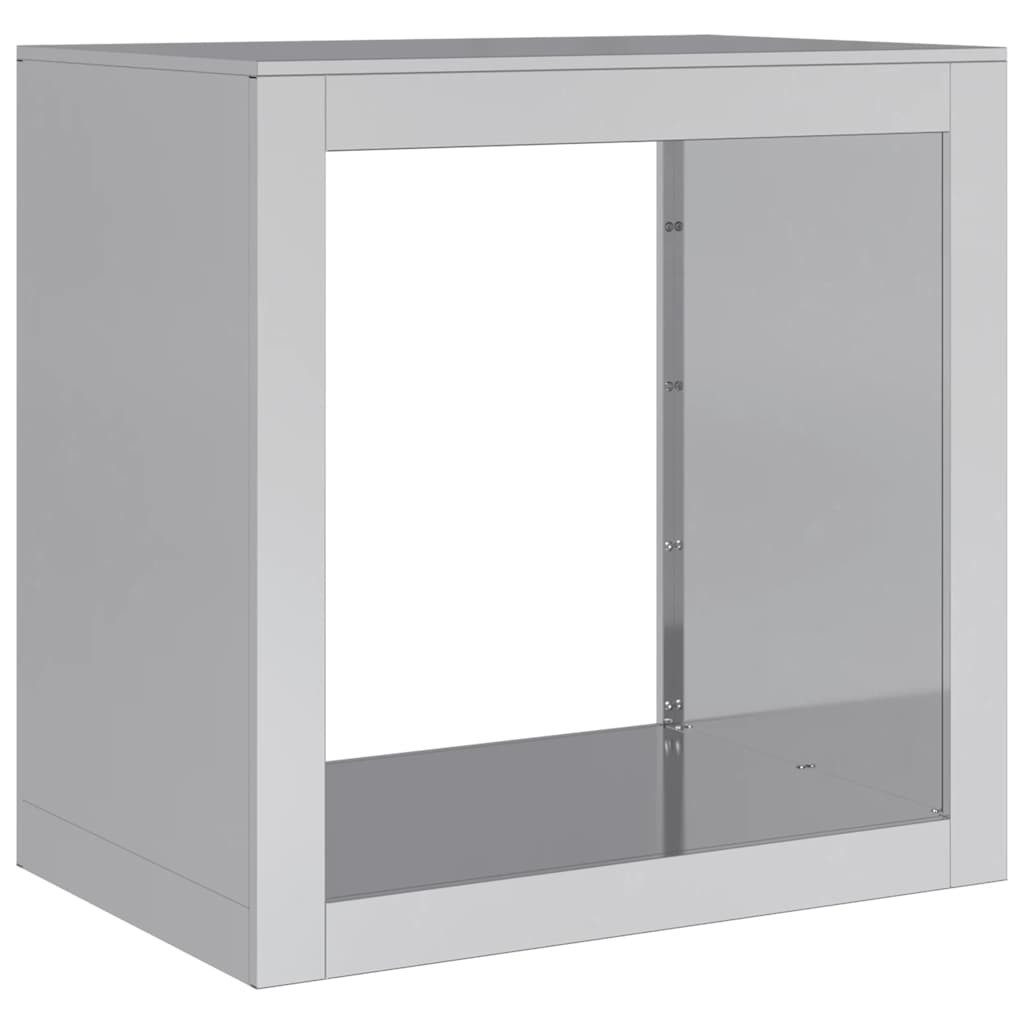vidaXL Kaminholzregal Brennholzregal 60x40x60 cm Verzinkter Stahl