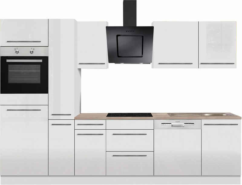 OPTIFIT Küchenzeile Bern, Breite 300 cm, höhenverstellbare Füße, wahlweise mit E-Geräten
