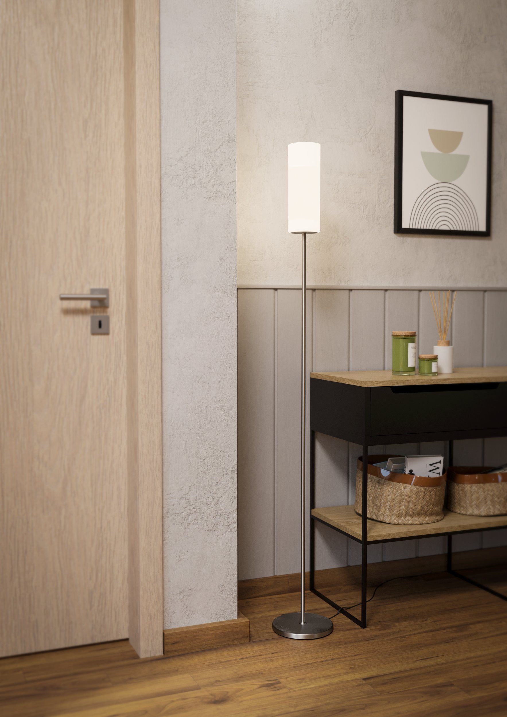 EGLO LED Stehlampe Troy 3, Leuchtmittel exklusive, Stehleuchte - H153 x Ø10 günstig online kaufen