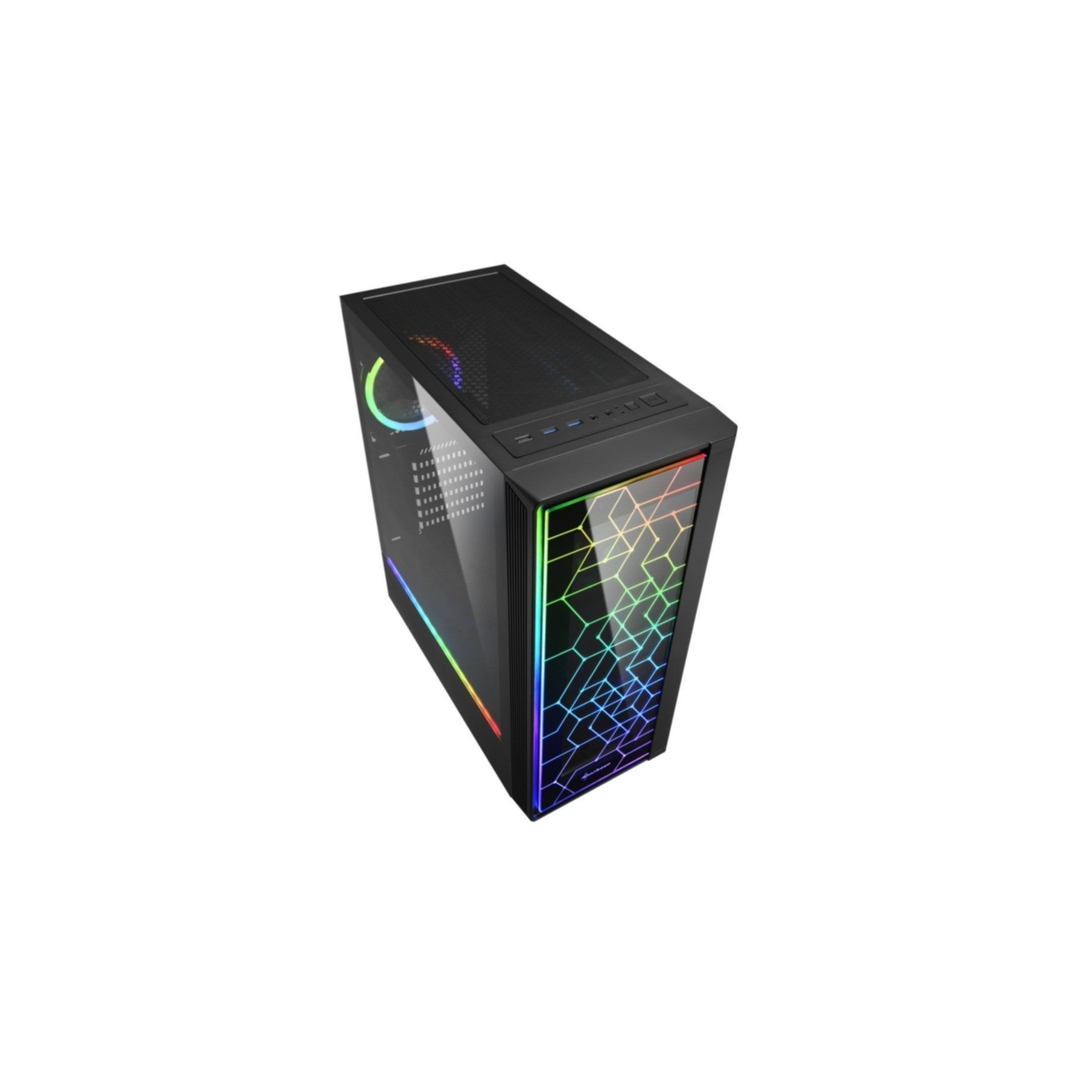 Sharkoon PC-Gehäuse RGB LIT 100