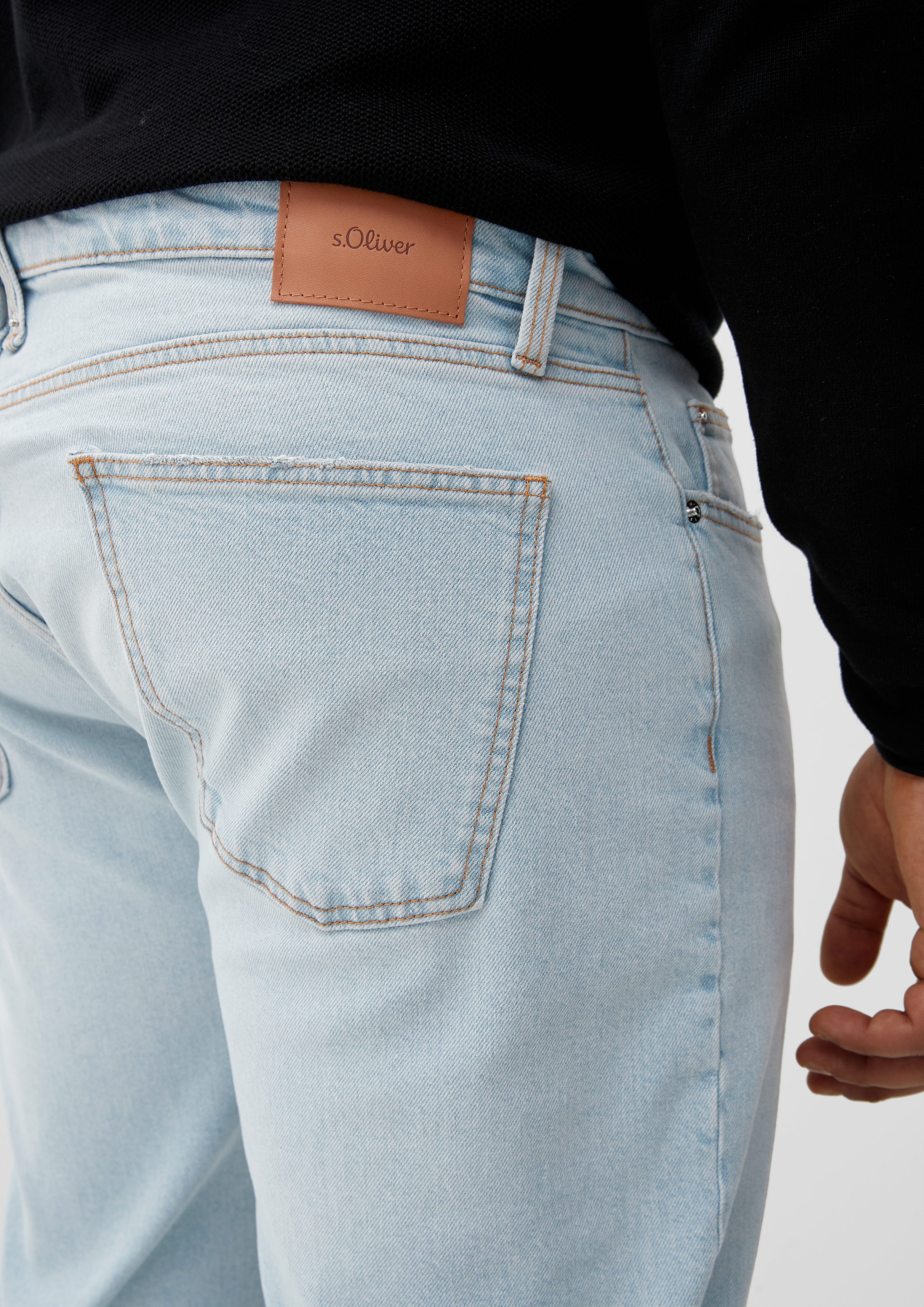 York Straight Mid / Fit / / s.Oliver Leg Stoffhose Rise Jeans blassblau Regular