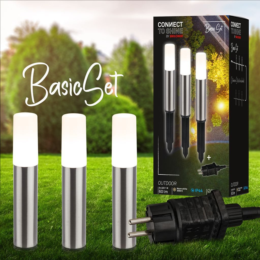 Briloner Leuchten Gartenstrahler 3925032, LED fest integriert, 2700K - Extra-Warmweiß