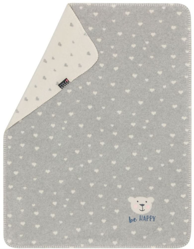 Babydecke Mila mit Stick 'be happy' günstig online kaufen