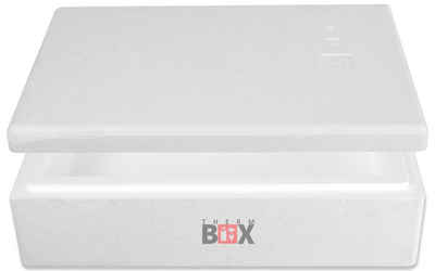 THERM-BOX Thermobehälter Modularbox 14M Wand: 4cm 14L Innenmaß:50x30x9cm, Styropor-Verdichtet, (0-tlg., Box mit Deckel im Karton), Erweiterbar Isolierbox Thermbox Kühlbox Warmhaltebox Wiederverwendbar
