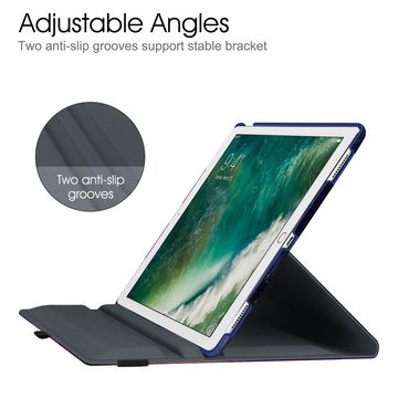 Fintie Tablet-Hülle für iPad Pro 12.9 Zoll (2. und 1. Generation, Modell 2017 und 2015), 360 Grad verstellbare Stand Cover Tasche mit Auto Schlaf/Wach Funktion