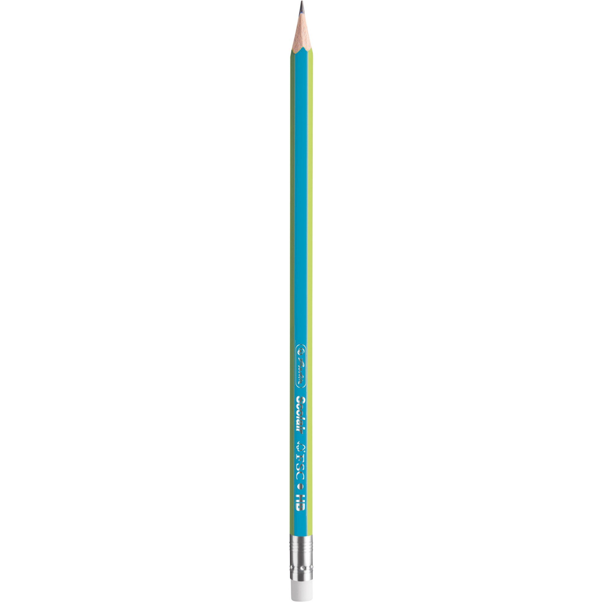 Stift, Herlitz Bleistifte (4 Stück) GREENline HB, Herlitz Druckkugelschreiber