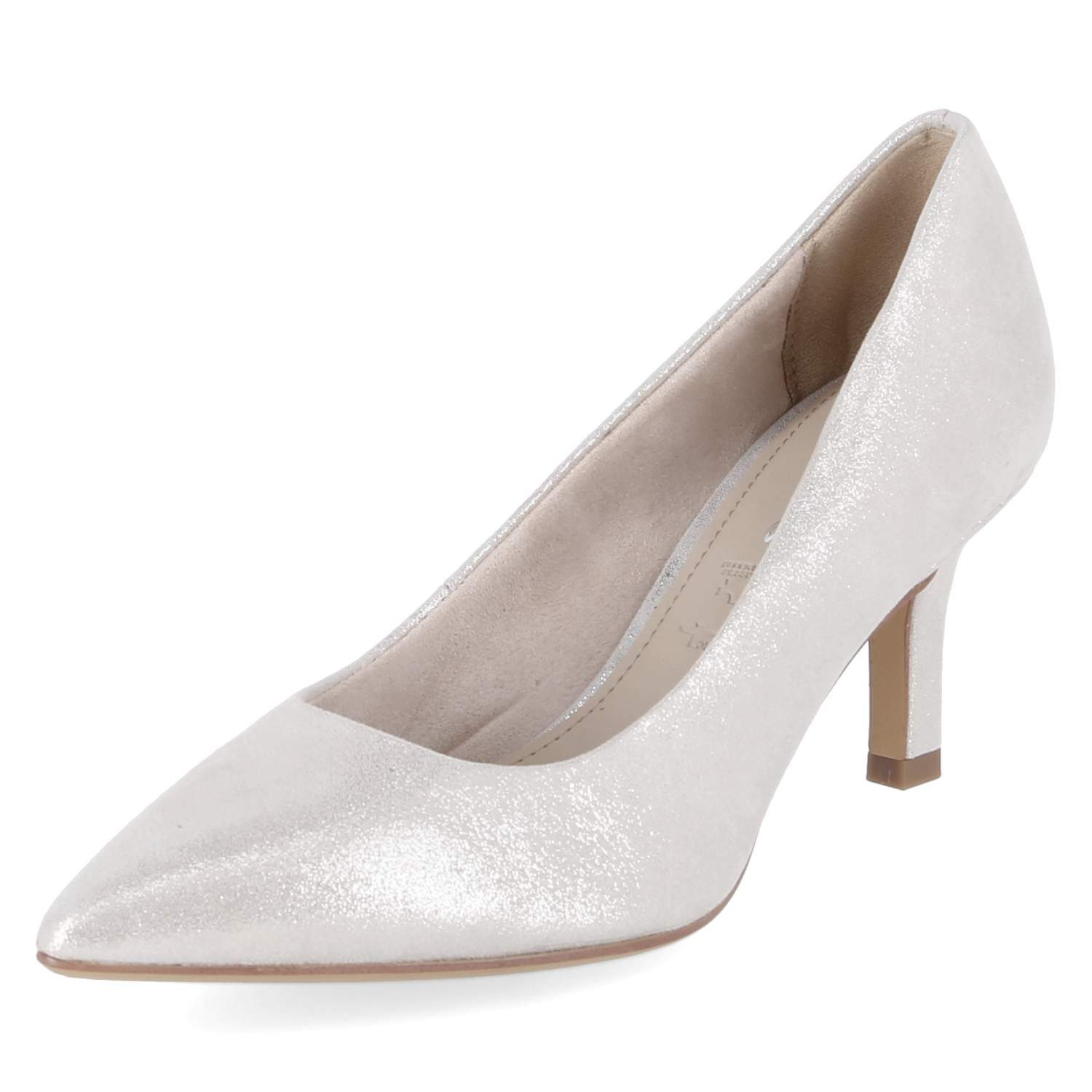 Tamaris Tamaris 1-22434-41-941 Damen Rauleder silber Keilpumps günstig online kaufen