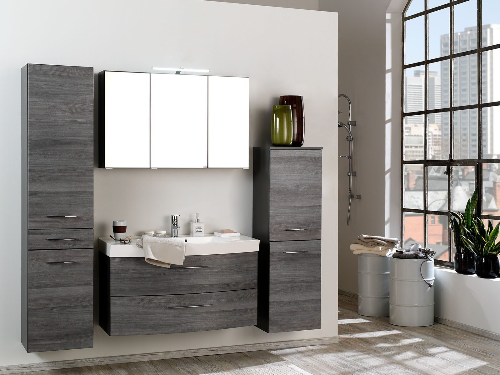 HELD MÖBEL Waschtisch-Set 100 x 54 x 47 cm (B/H/T)