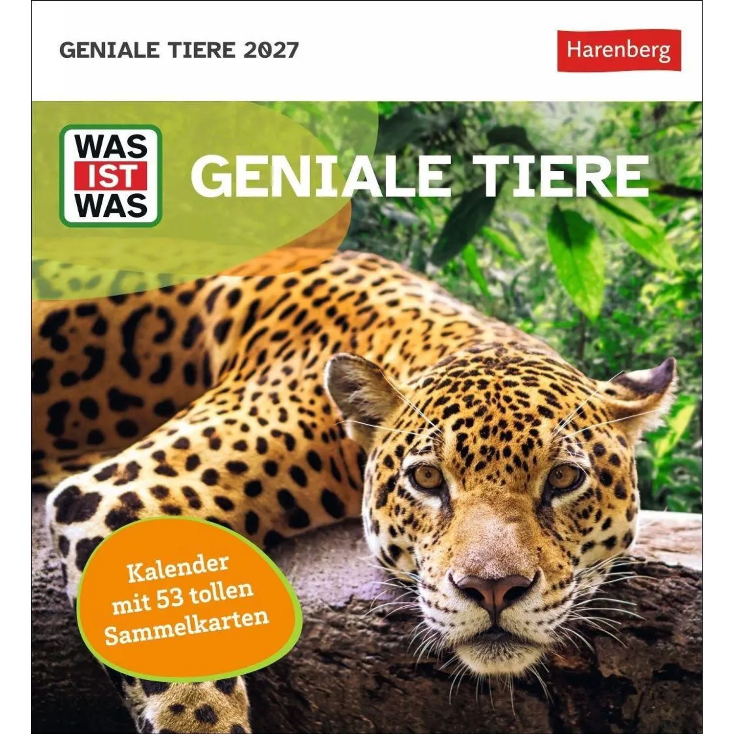 Harenberg Kalender Verlag Tierkalender WAS IST WAS Geniale Tiere Postkartenkalender 2027 - Kalender mit 53...
