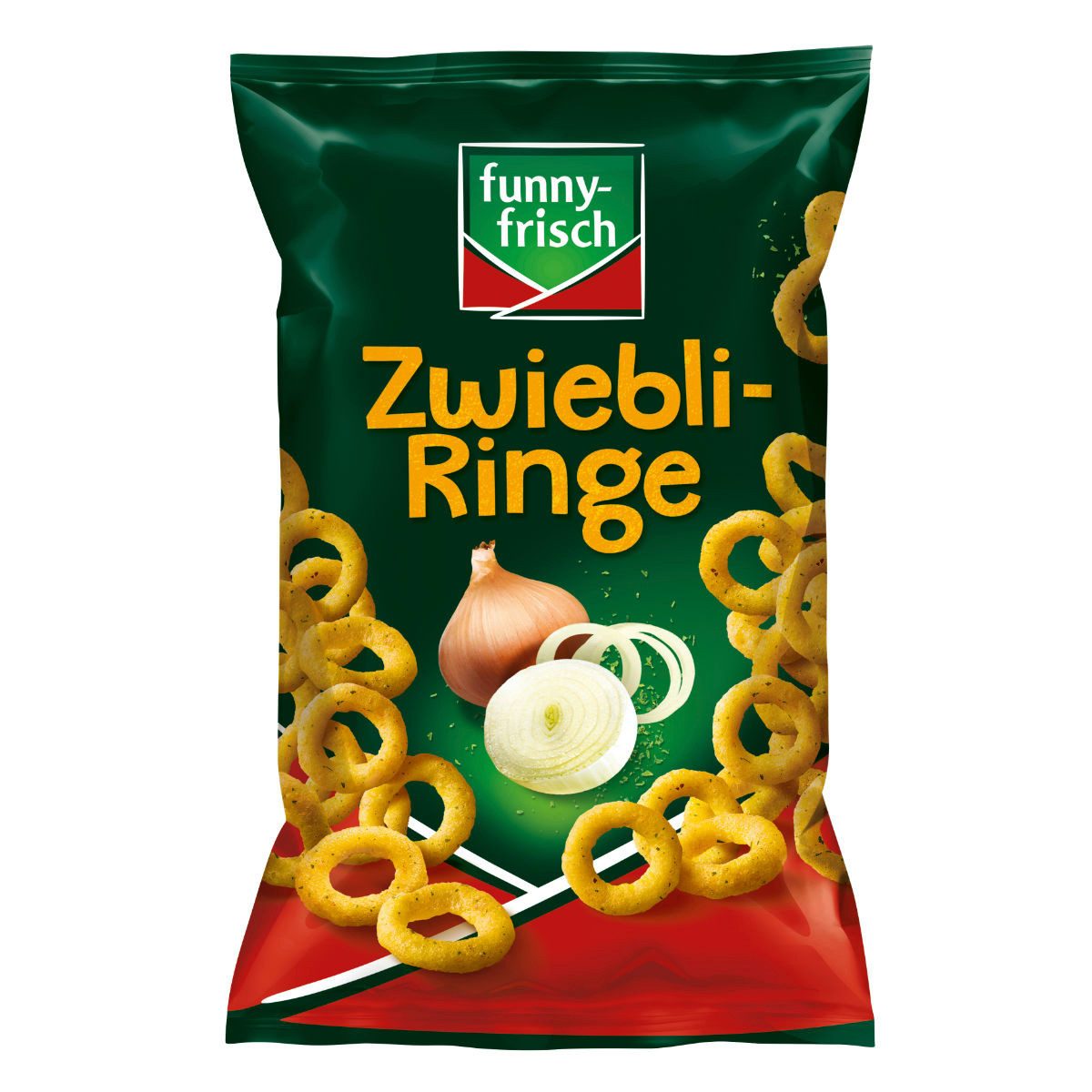 funny-frisch Knabberei, funny frisch Zwiebli Ringe Maisringe mit Zwiebel Geschmack 80g