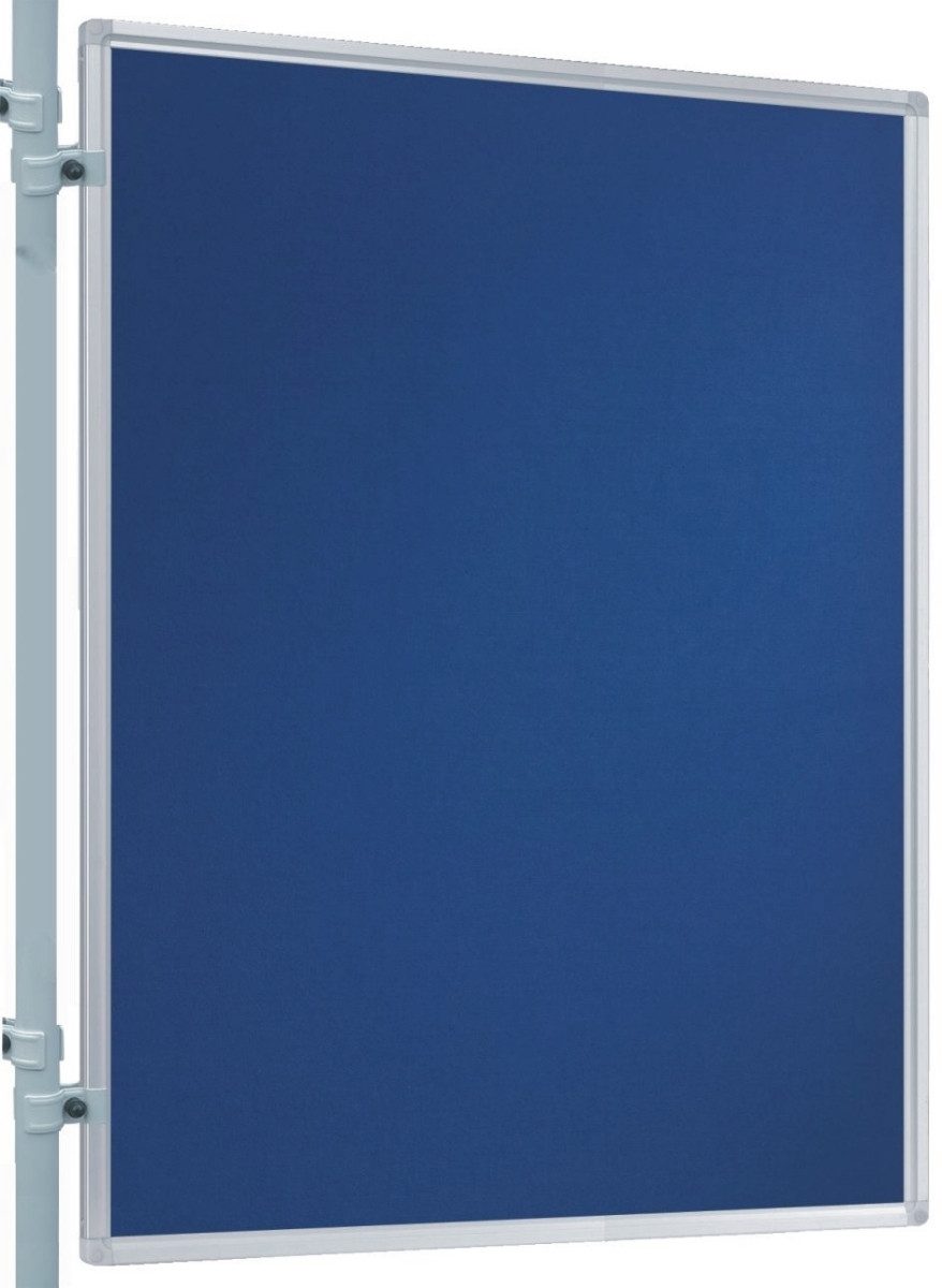 FRANKEN Wandtafel Präsentations-Stellwand 150x120 cm blau/Filz