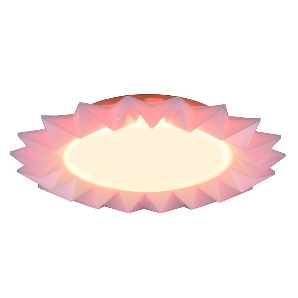 Reality Leuchten LED Deckenleuchte, LED-Leuchtmittel fest verbaut, Warmweiß, Neutralweiß, Tageslichtweiß, Deckenlampe Deckenleuchte Fernbedienung dimmbar Nachtlicht CCT RGB LED