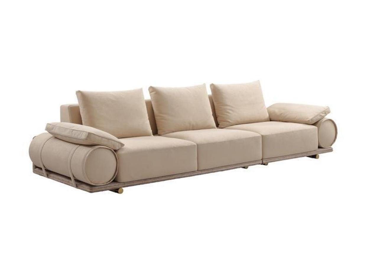 4-Sitzer in Teile, 1 JVmoebel Polstersofas Modern Dreisitzer Sofa Couch Luxus, Europa Made 4er. Wohnzimmer
