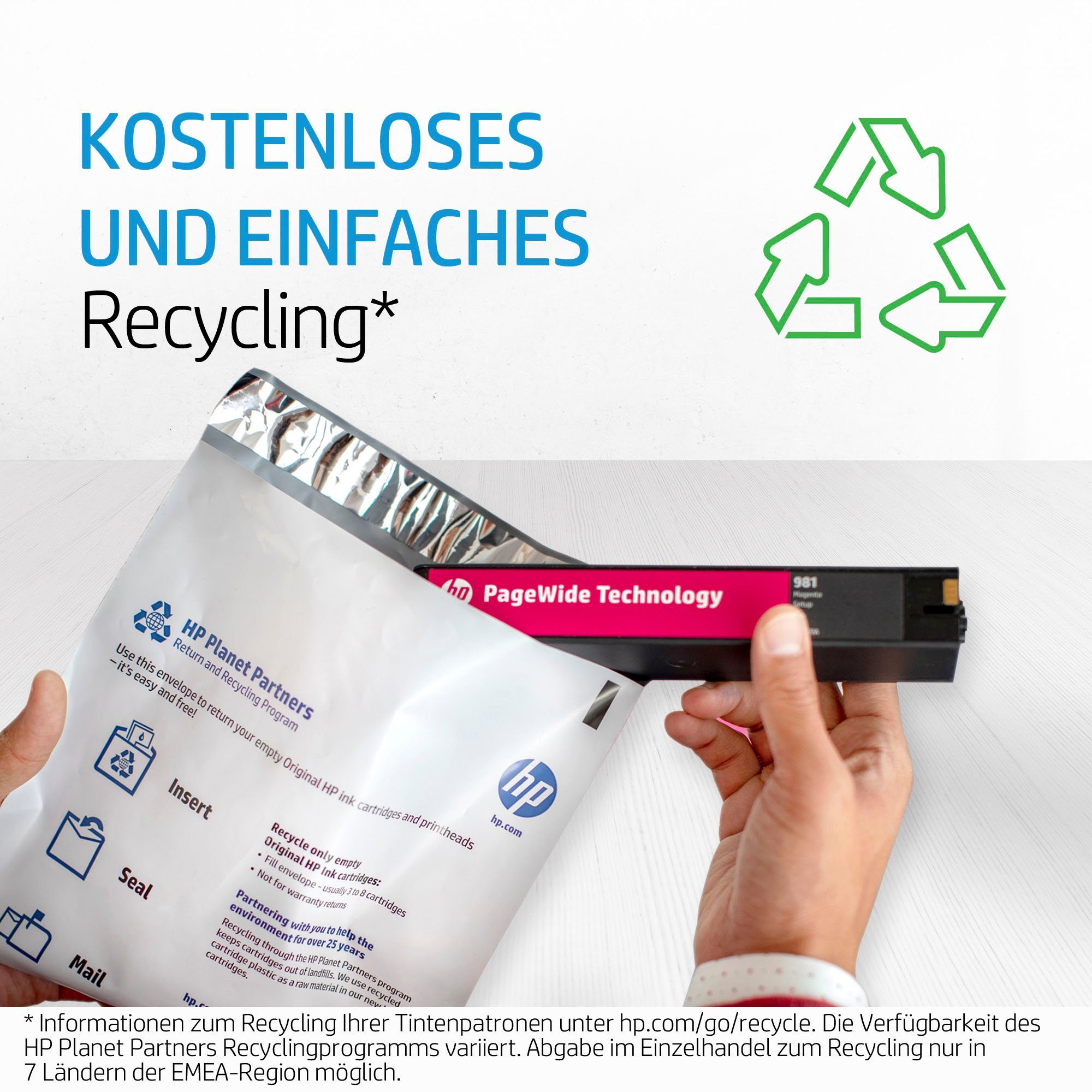 HP HP original Toner 973 X, magenta (F6T82AE) Nachfülltinte (für HP, 1x 85,5 ml)