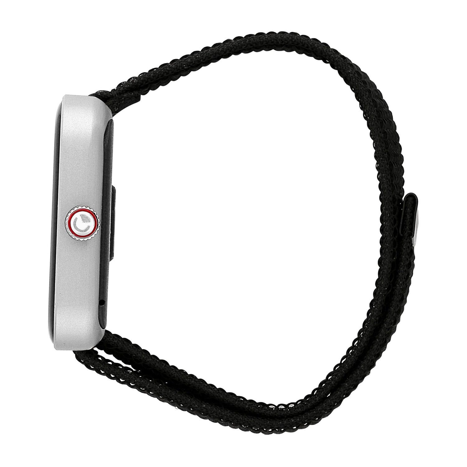 Sector Sector Herren Armbanduhr Smartwatch (kompatibel ab Android 5.1+ und IOS 8.0), Analog-Digitaluhr, Herren Smartwatch eckig, groß (45x38mm), Nylonarmband schwarz, Sport