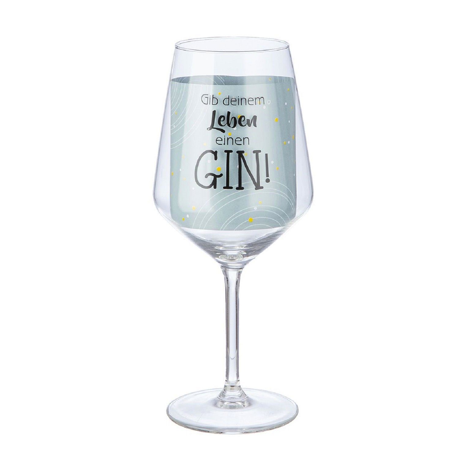 Weinglas Weinglas 'Gib deinem Leben einen Gin' 530ml 52862