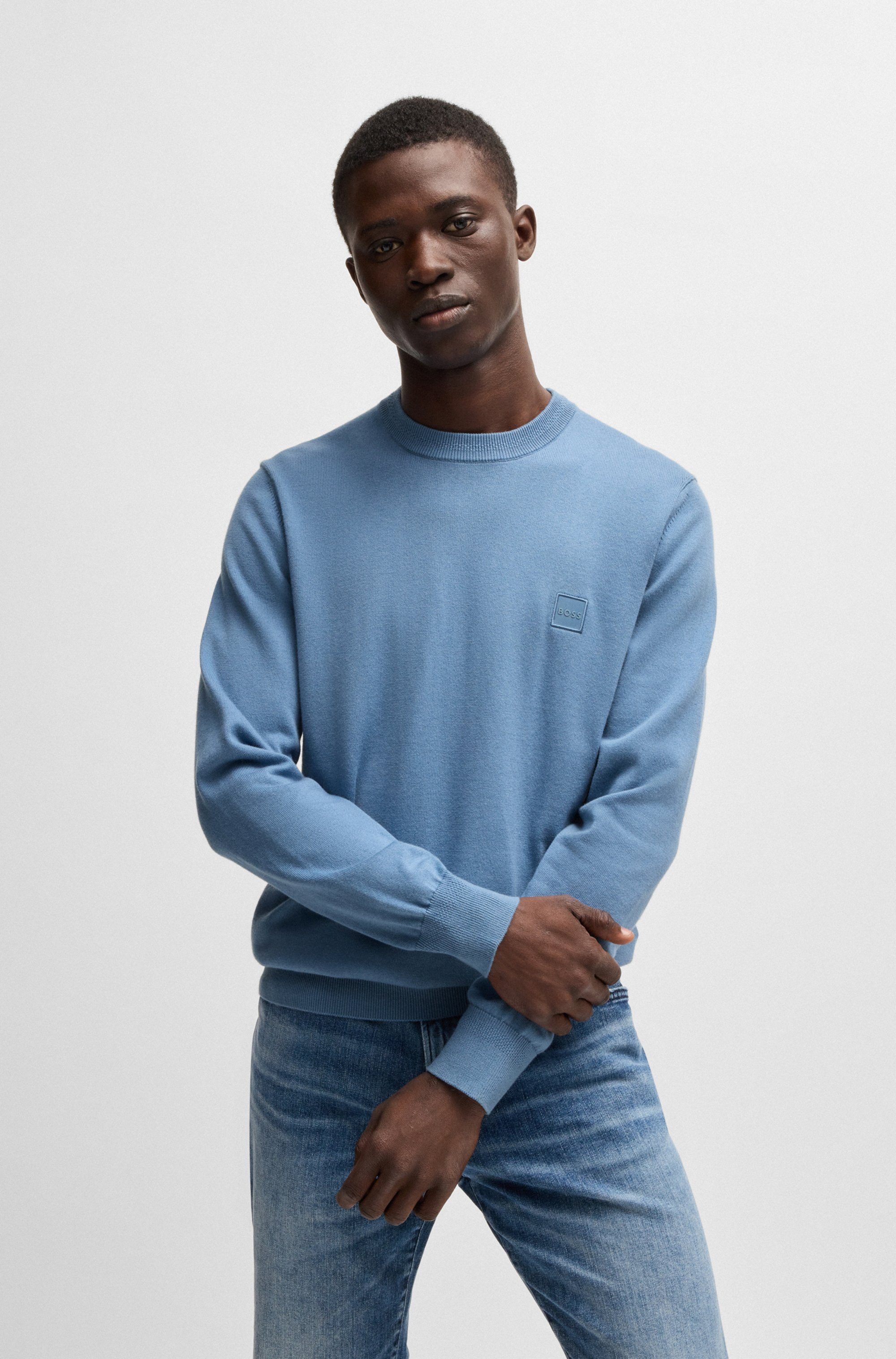 BOSS ORANGE Strickpullover Kanovano mit Rundhalsausschnitt günstig online kaufen