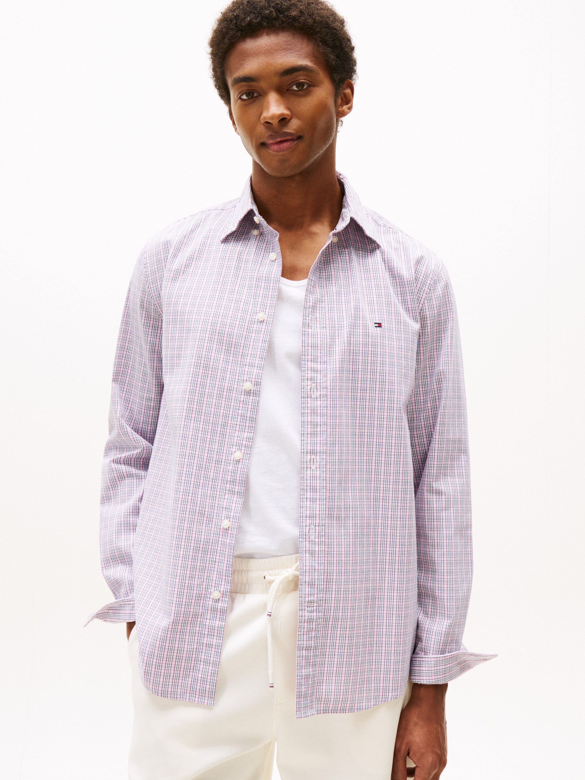 Tommy Hilfiger Langarmhemd FLEX POPLIN SMALL günstig online kaufen