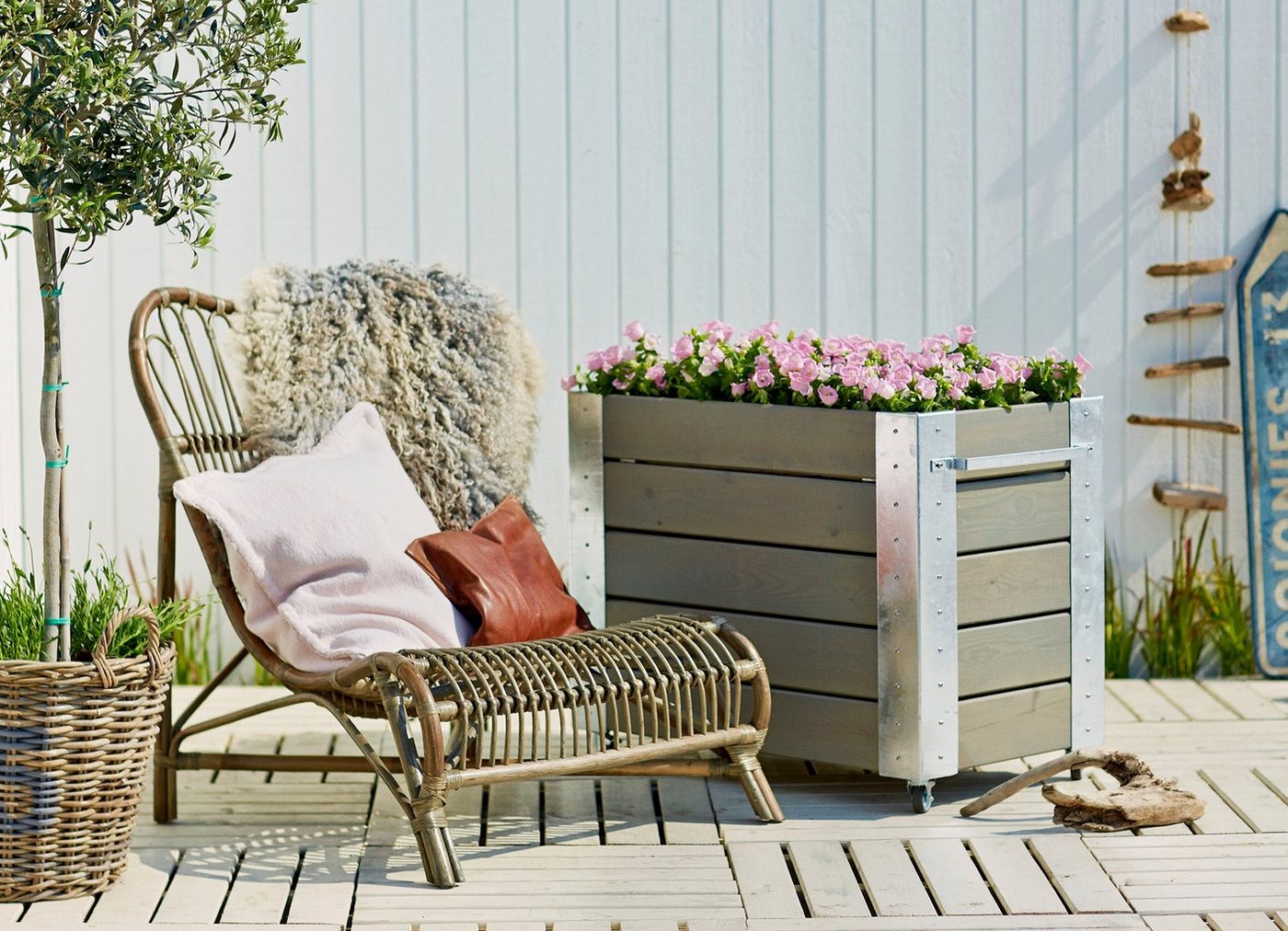 Thumbnail - PLUS Blumenkasten Cubic, BxTxH: 50x87x70 cm