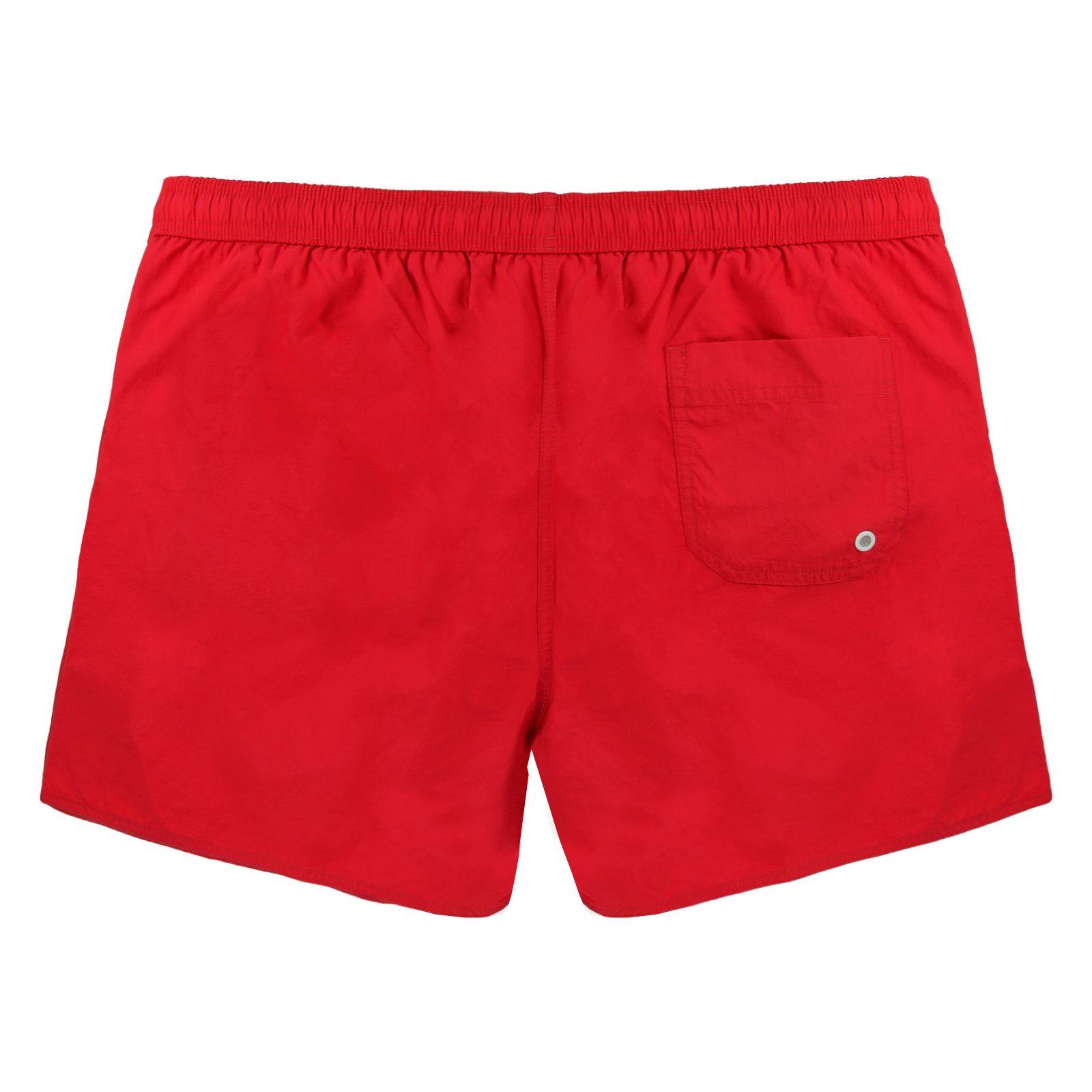 Beachwear 00173 Bein Emporio ruby Armani linken mit kleinen Boxer-Badehose red Boxer Markenlogo Mid am