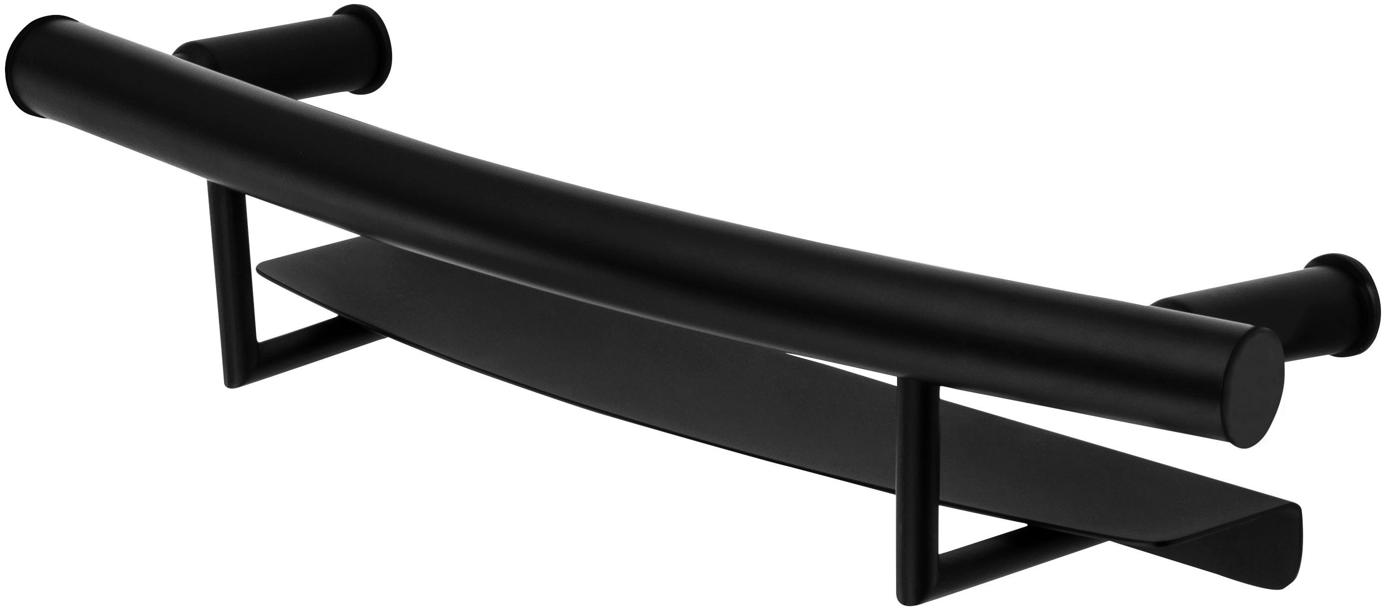 Deante Wandregalhalter »Vital« Wandhalterung mit Ablagefach, Ausführung Schwarz, 51 cm, Tragegewicht 150 kg, einfache Montage
