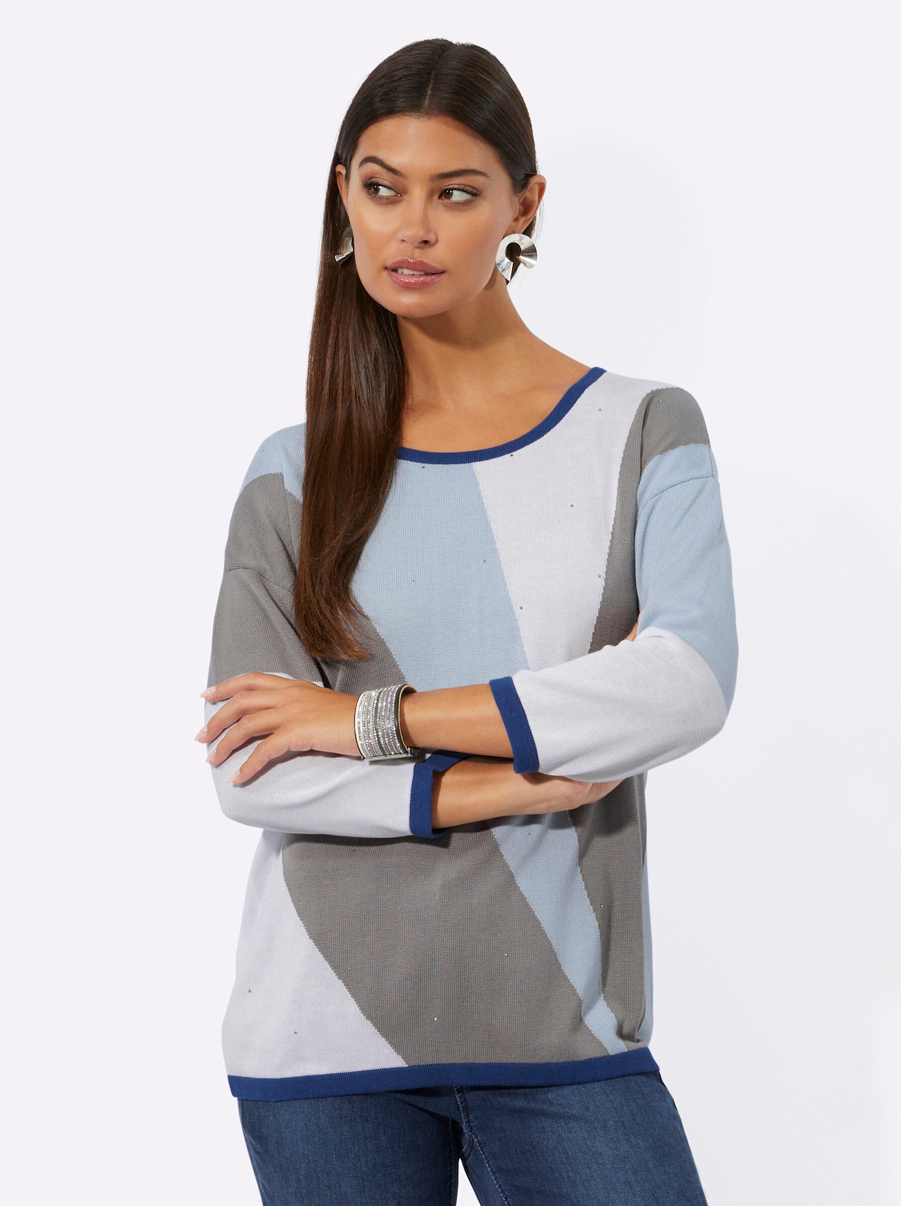 Strickpullover Jacquard-Pullover