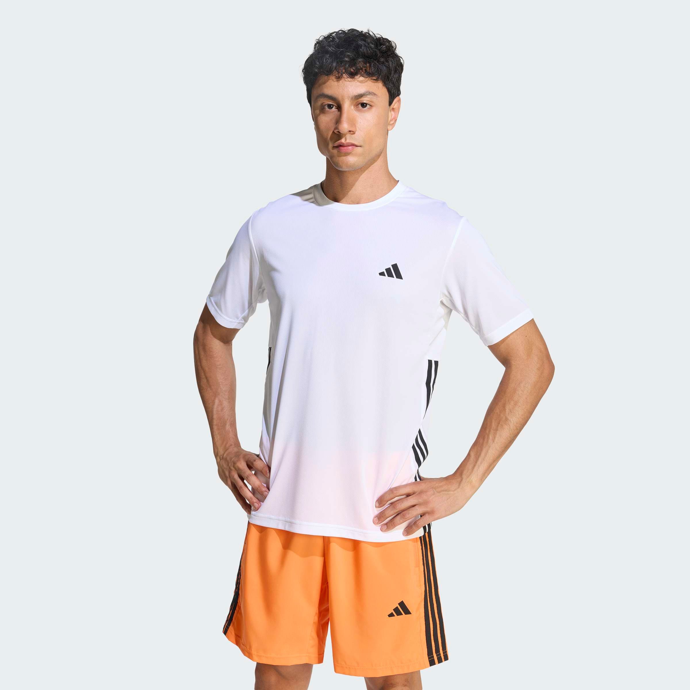 adidas Performance T-Shirt WORKOUT ESSENTIALS BASE 3-STREIFEN