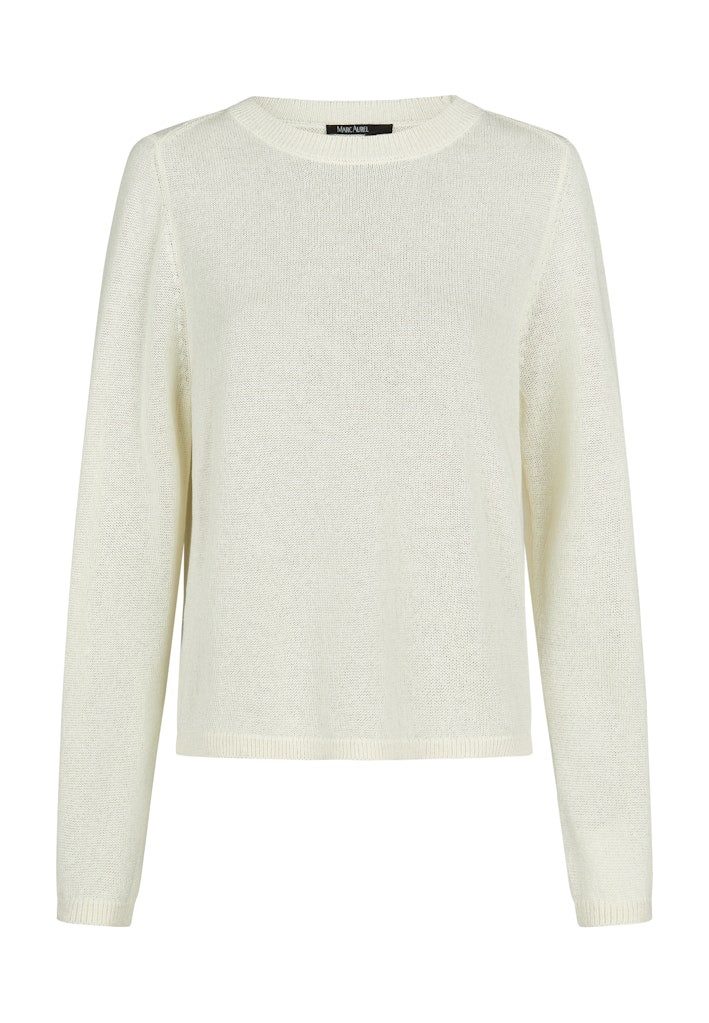 MARC AUREL Sweatshirt Rundhals Pullover mit edlen Minderu