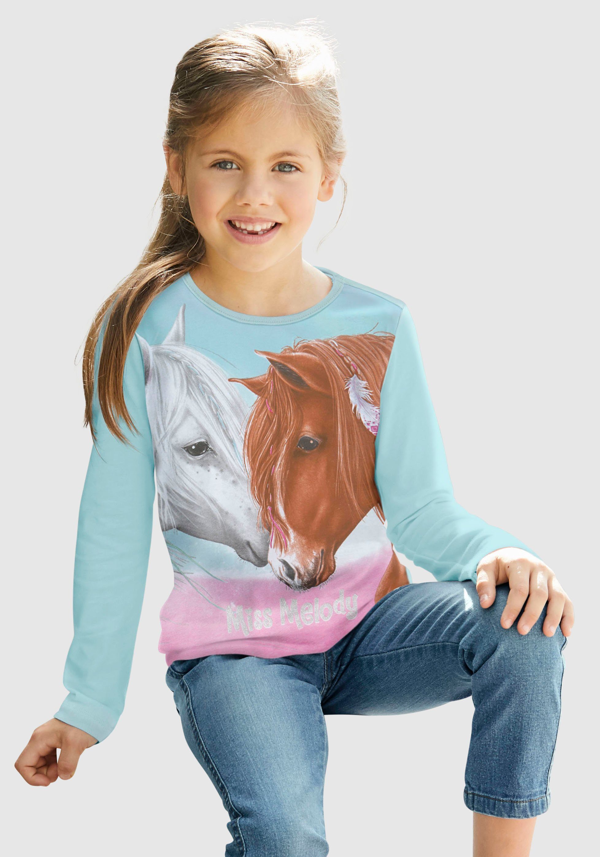 Echter Produktverkauf! Miss Melody Langarmshirt für Pferde-Fans