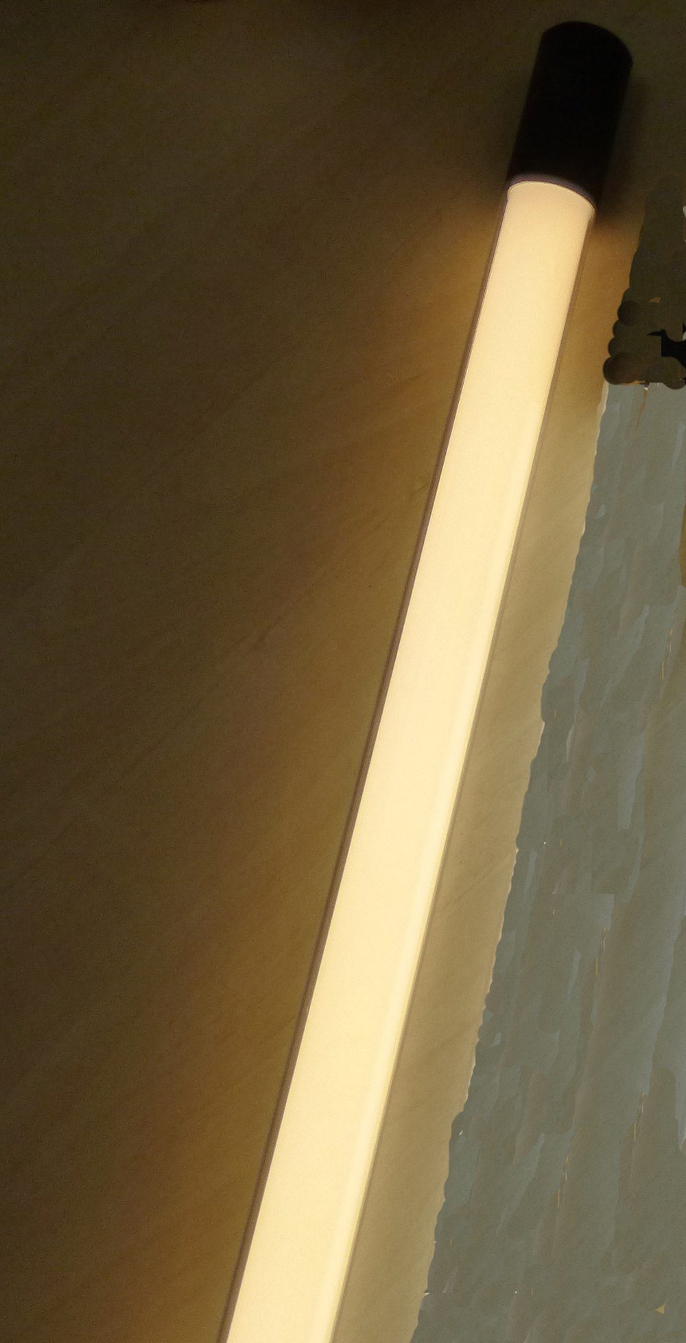 XENON LED Wandleuchte 8844 LED Slim Leuchtstab 63cm Ø30mm Kunststoff Röhre Warm Weiß, LED Röhre T8, Xenon Warm Weiß, 8844
