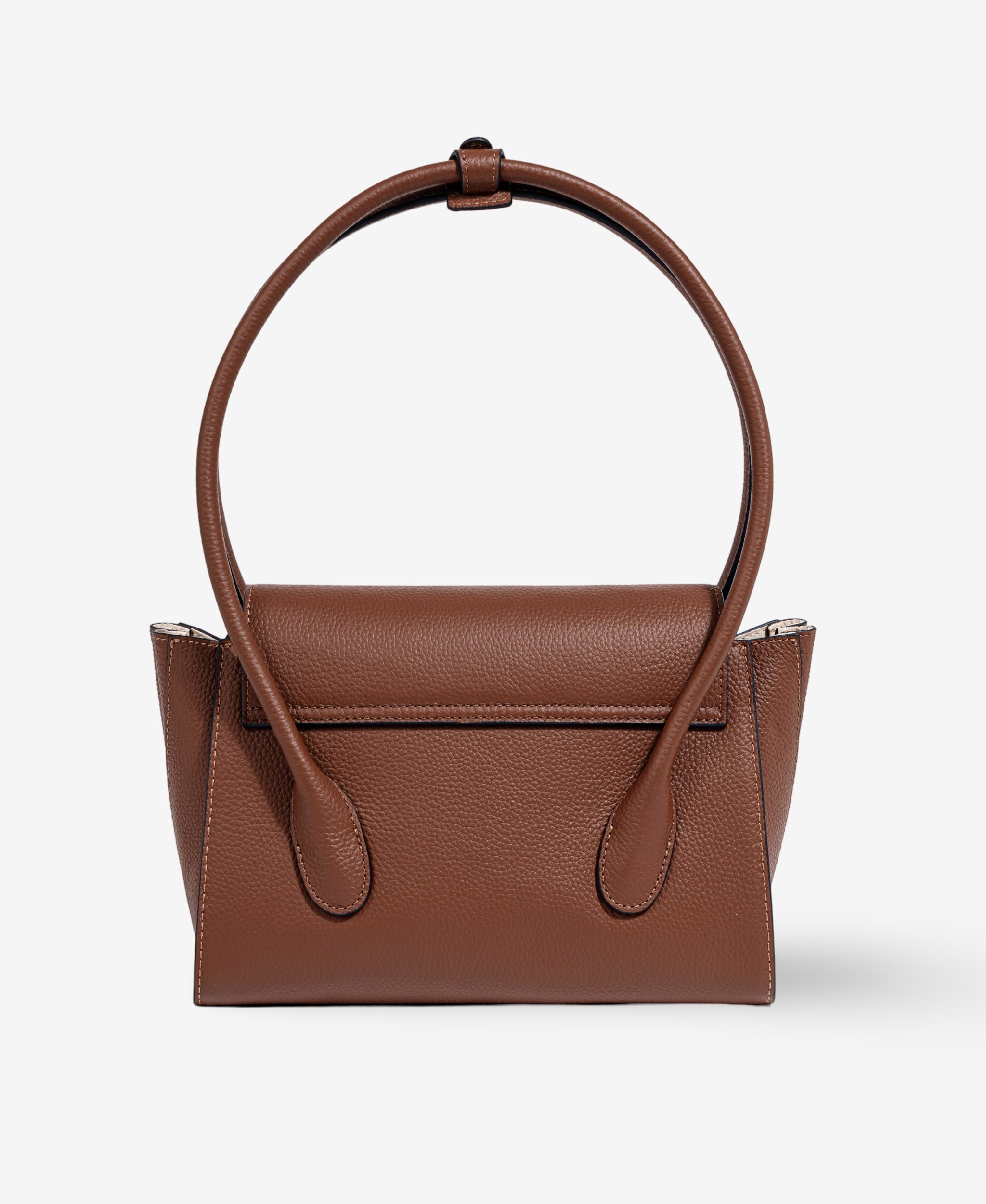 GLAMIRA Schultertasche Lysandra Braune Schultertasche (1-tlg), echt Leder, mit geräumigem Hauptfach