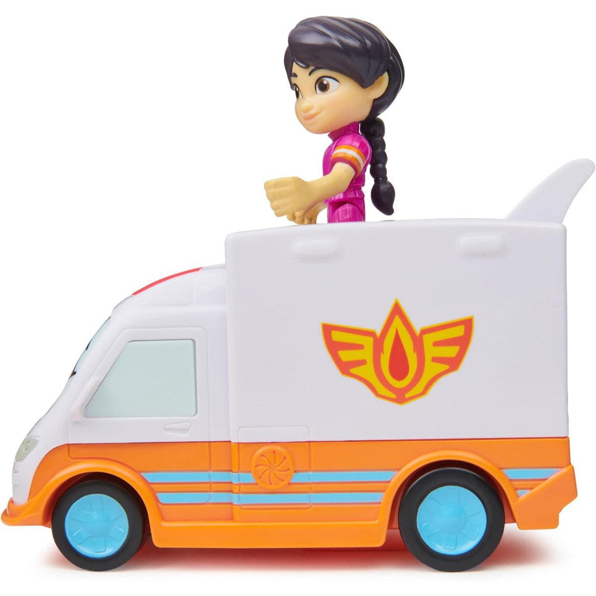 Disney Spielzeug-Auto Firebuds interaktives Rettungsfahrzeug mit Figur, (2-tlg)